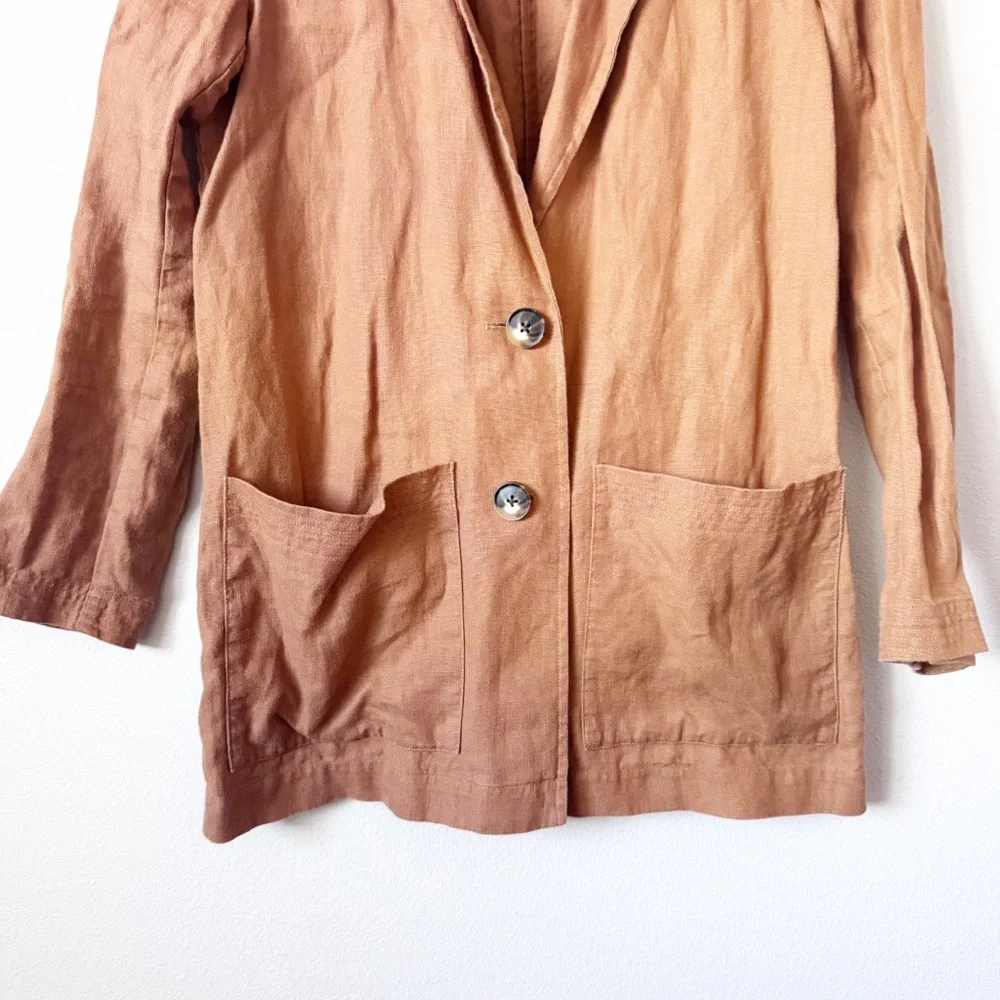 Madewell Linen Dorset Tan Blazer - Picture 6 of 14